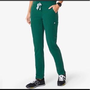 Figs Hunter Green Skinny Yola pants